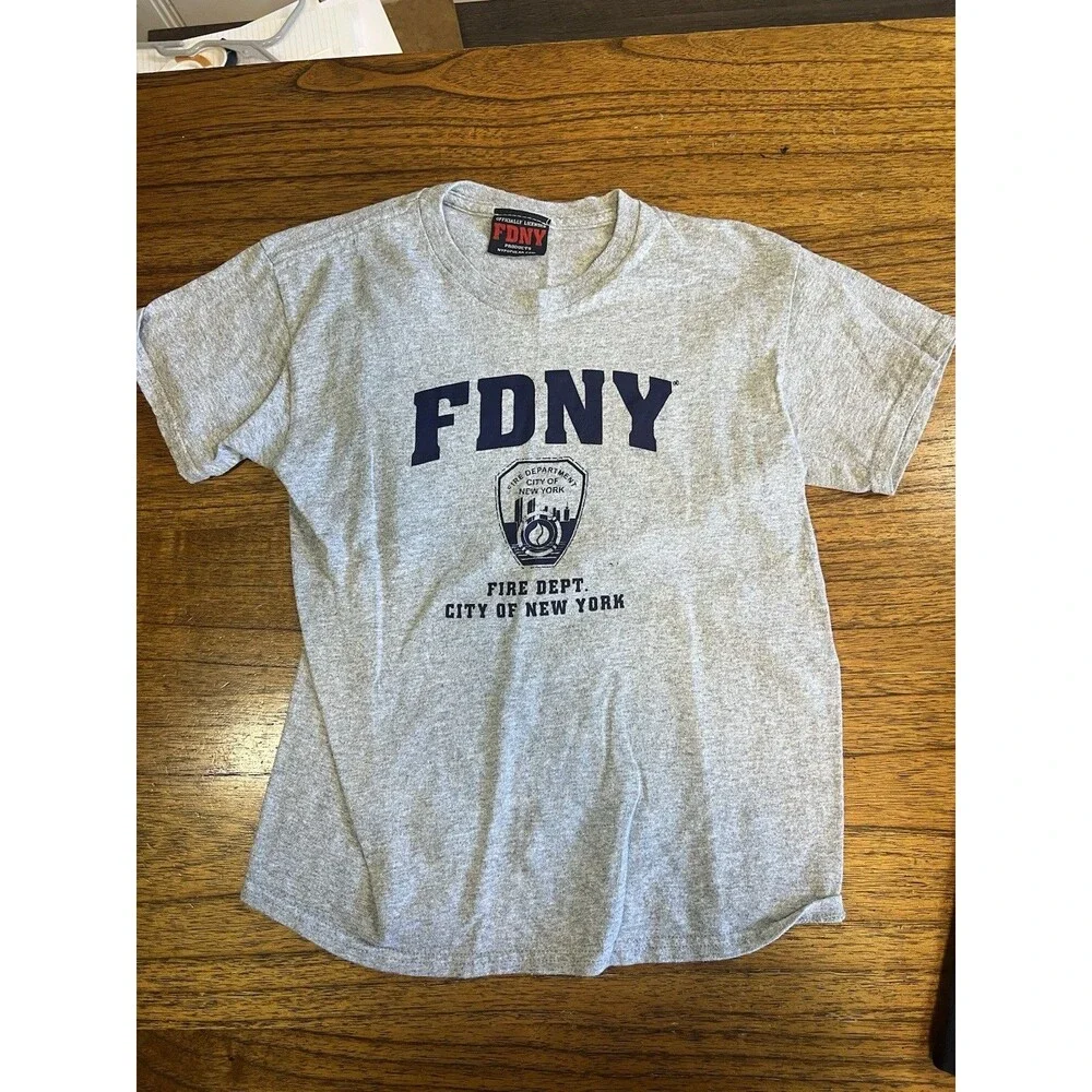 Boys FDNY Fire and NYPD Police Shirts Size Medium 6/7 Lot Dress Up Play Costume - Picture 9 of 13